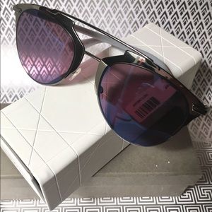 Christian Dior reflective aviator sunglasses
